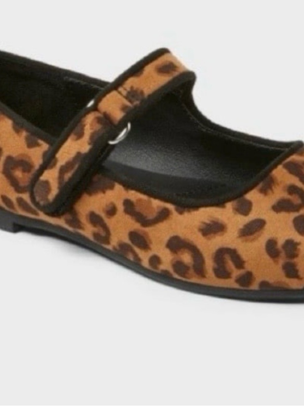 Toddler Addy Ballet Flats - Cat & Jack Tan Hook and Loop, Closed toe Size 7T new